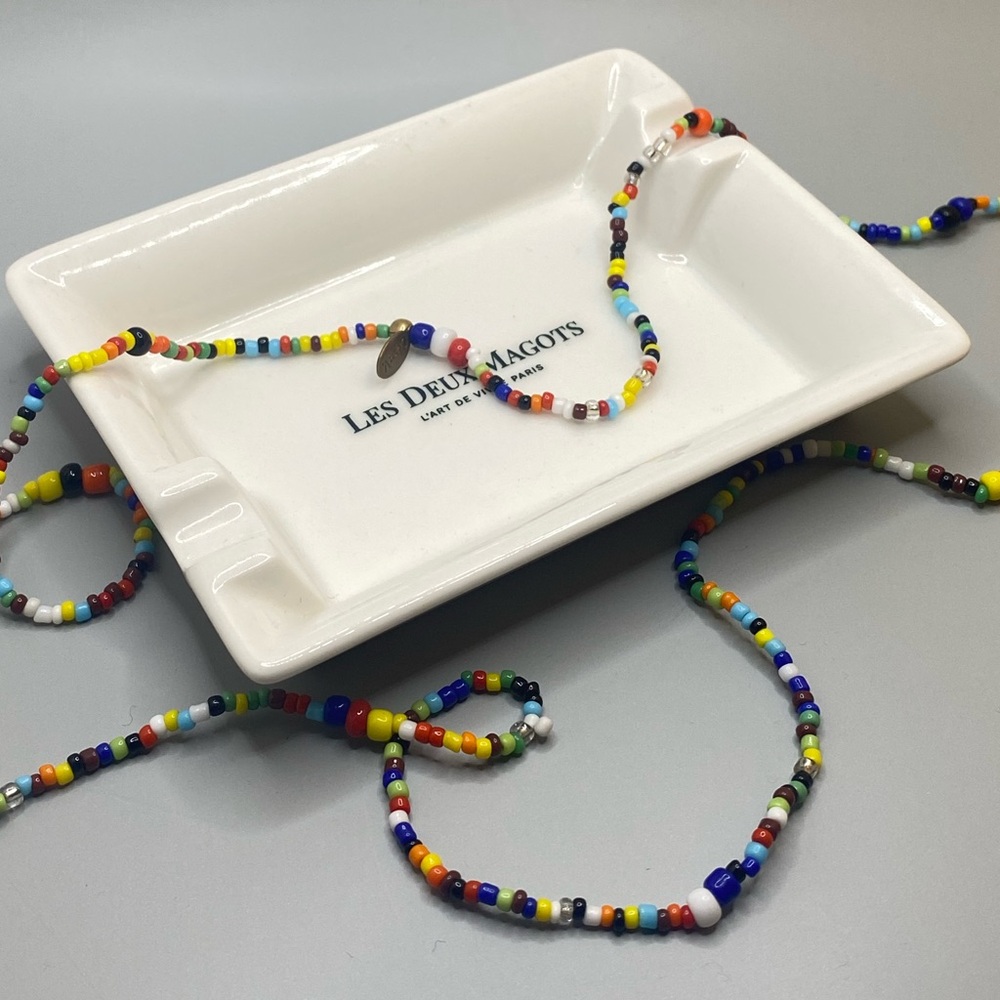 Beaded Clare V necklace